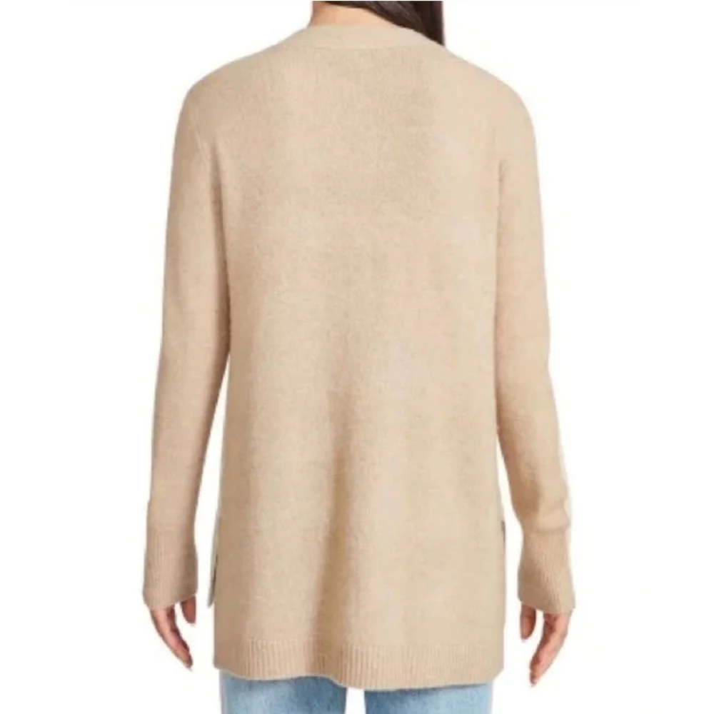 BB Dakota Colorblock Womens M Study Date Cardigan in Lt Camel NWT - Picture 5 of 10